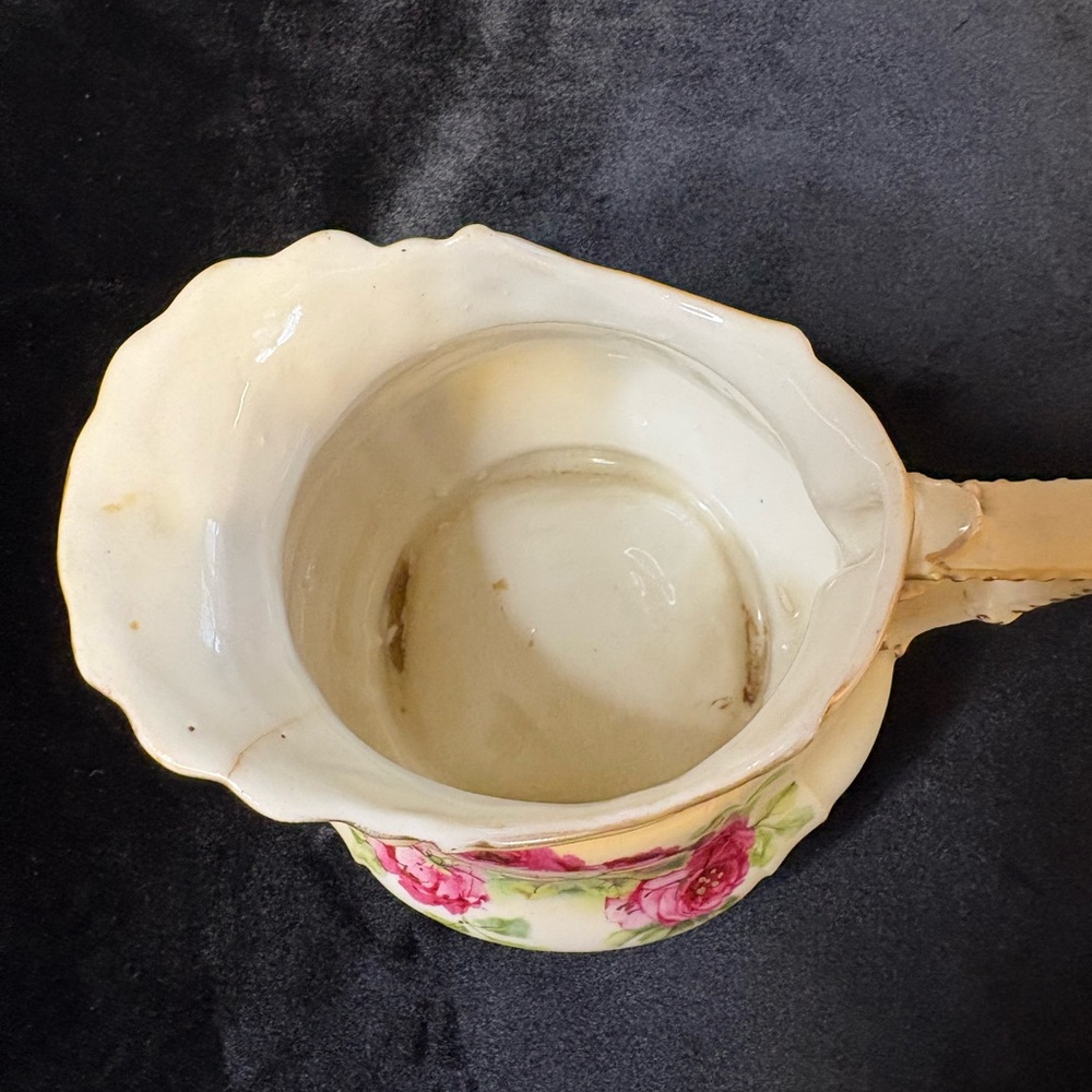 Vintage R.S.Prussia Porcelain Creamer And Covered Sugar - Bowl Set - Picture 5 of 9